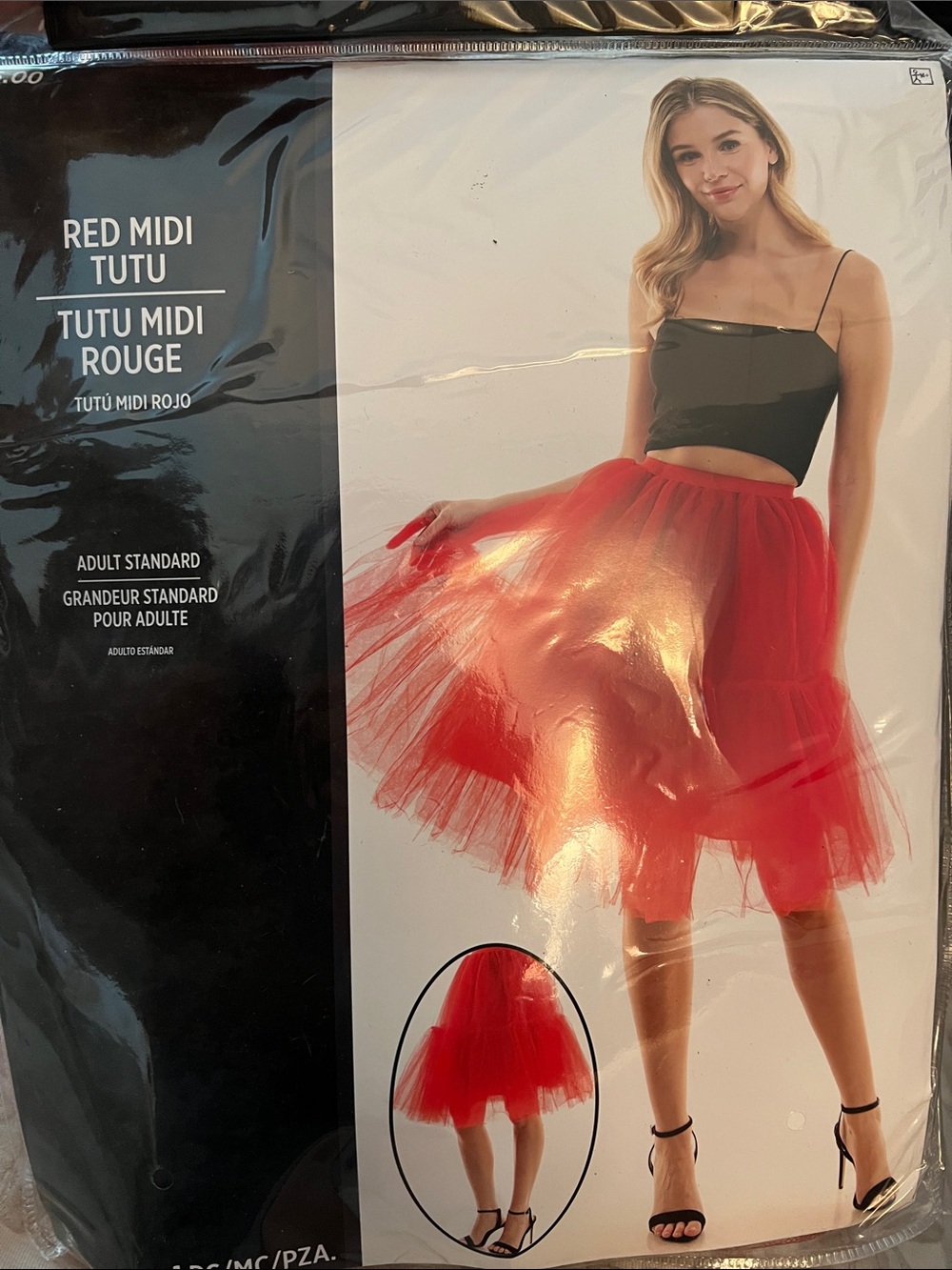 NIB✨SMITH Red Midi Tutu Skirt (Halloween)
